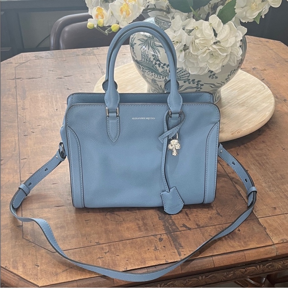 Alexander McQueen Sky Blue Satchel